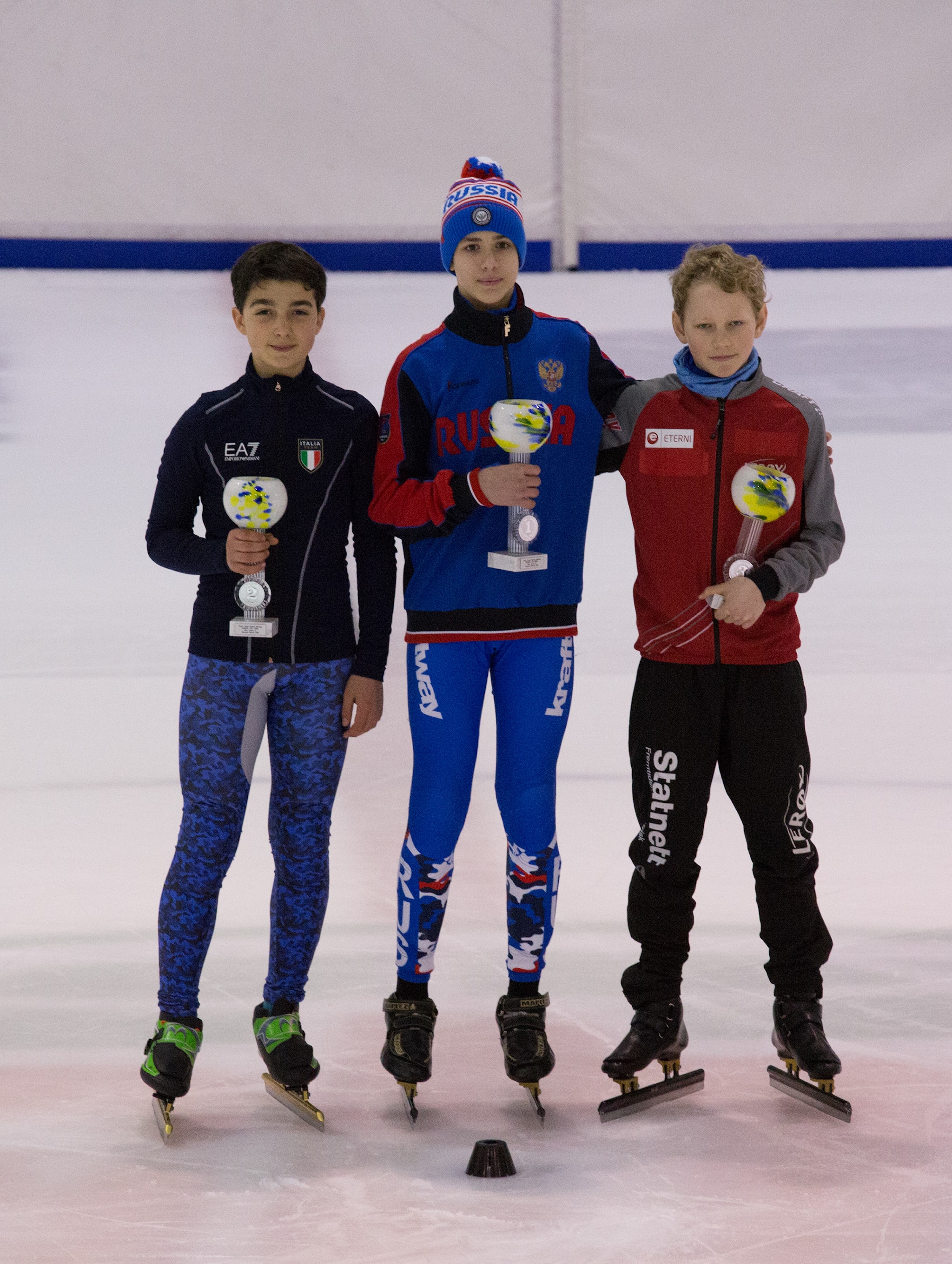 Fredrik Pedersen på 3 plass i Europa Cup finalen i short track